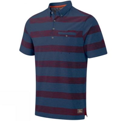 Polo Craghoppers Jackson Manga Corta Hombre Azules / Burdeos - Chile TVU948715